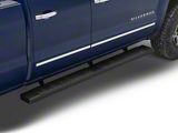 6-Inch Nerf Side Step Bars; Black (07-18 Silverado 1500 Extended/Double Cab)