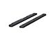 6-Inch Oval Side Step Bars without Mounting Brackets; Black (04-24 Silverado 1500 Crew Cab)