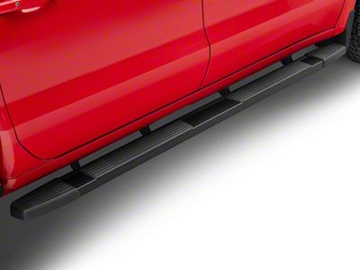 6-Inch Running Boards; Black (19-24 Silverado 1500 Crew Cab)