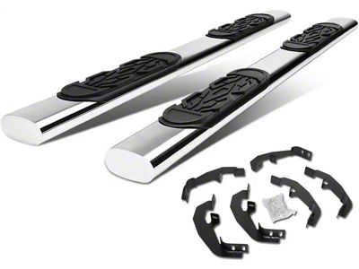 6-Inch Running Boards; Stainless Steel (19-25 Silverado 1500 Double Cab)