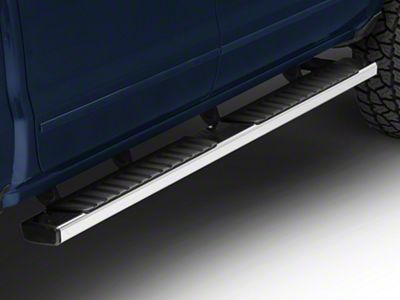 6-Inch Running Boards; Stainless Steel (07-18 Silverado 1500 Crew Cab)