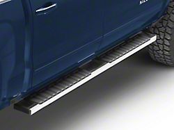 6-Inch Wide Flat Running Boards; Polished (07-18 Silverado 1500 Crew Cab)
