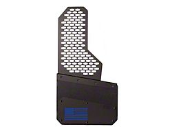 Universal Offset Standard Length Mud Flaps with Blue Flag Logo; Front or Rear (Universal; Some Adaptation May Be Required)