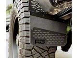 REK-mesh Universal Offset Standard 12-Inch Wide Mud Flaps with Black Logo; Front or Rear (Universal; Some Adaptation May Be Required)
