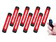 8-LED Focal Series Rock Light Pod Truck Bed Lighting Kit; Red (Universal; Some Adaptation May Be Required)