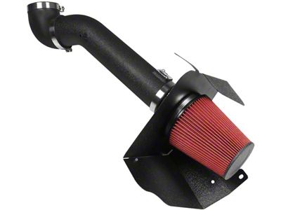 Cold Air Intake; Wrinkle Black (09-14 V8 Silverado 1500)