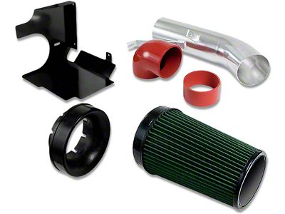 Air Intake Kit; Cold Air; Heat Shield; Green Filter (99-06 Silverado 1500)