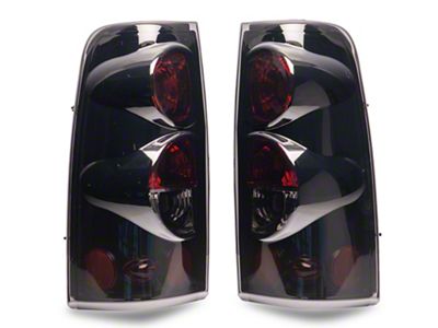 Altezza Tail Lights; Black Housing; Smoked Lens (99-06 Silverado 1500 Fleetside)