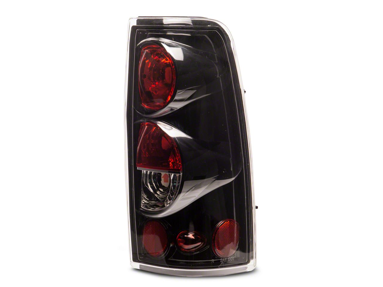 Silverado 1500 Altezza Tail Lights; Glossy Black Housing