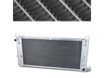 Aluminum Core Cooling Radiator; 2-Row (99-13 V8 Silverado 1500)