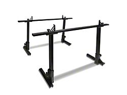 Aluminum Truck Bed Rack; Black (Universal; Some Adaptation May Be Required)