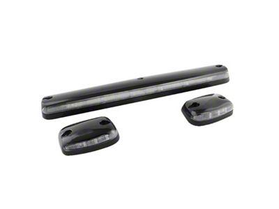 Amber LED Cab Roof Lights; Clear (07-13 Silverado 1500)
