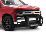 Apex Runner Front Guard with LED Light Bar; Black (19-26 Silverado 1500)