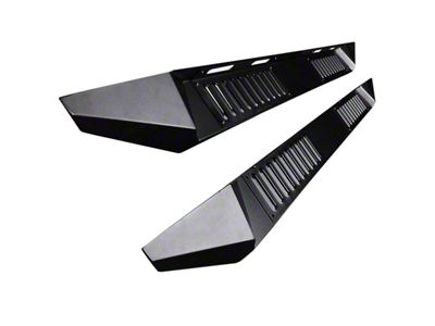 Armour Heavy Duty Steel Running Boards; Black (19-25 Silverado 1500 Crew Cab)