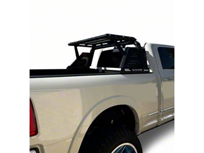 Armour II Roll Bar with Basket; Black (14-25 Silverado 1500)
