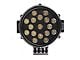 Armour Roll Bar with 7-Inch Black Round LED Lights; Black (01-24 Silverado 1500)