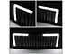 Badgeless Vertical Bar Style Upper Replacement Grille with LED Lights; Black (14-15 Silverado 1500)