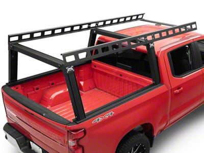 Base K2 Over Cab Rack; Black (04-25 Silverado 1500 w/ 5.80-Foot Short Box)