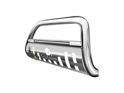 Beacon Bull Bar with Skid Plate; Stainless Steel (19-23 Silverado 1500, Excluding ZR2)