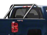 Go Rhino Single Bar/Single Kicker Bed Bar; Black (99-18 Silverado 1500 Fleetside)