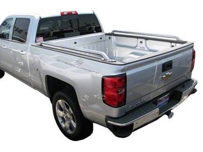 Bed Rails; Stainless Steel (14-26 Silverado 1500 w/ 6.50-Foot Standard Box)
