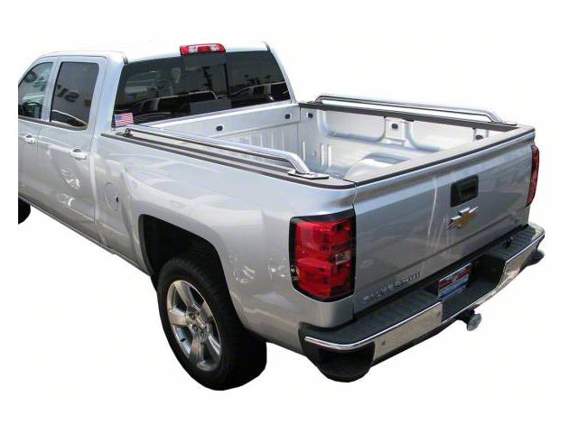 Bed Rails; Stainless Steel (14-24 Silverado 1500 w/ 6.50-Foot Standard Box)