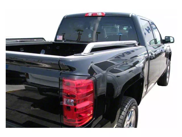 Bed Rails; Stainless Steel (14-24 Silverado 1500 w/ 5.80-Foot Short Box)