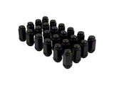Black Bulge Acorn Lug Nut Kit; 14mm x 1.5; Set of 24 (99-25 Silverado 1500)