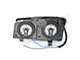 Raxiom Dual LED Halo Projector Headlights; Black Housing; Clear Lens (03-06 Silverado 1500)