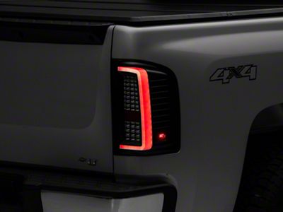 Raxiom G2 LED Tail Lights; Black Housing; Clear Lens (07-13 Silverado 1500)