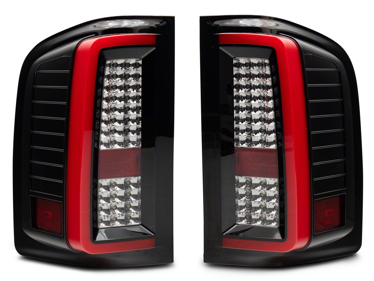 Raxiom Silverado 1500 G2 LED Tail Lights Black S112711 07 13 Silverado 1500