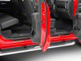 Putco Black Platinum Door Sills with Bow Tie Etching (19-26 Silverado 1500 Crew Cab)
