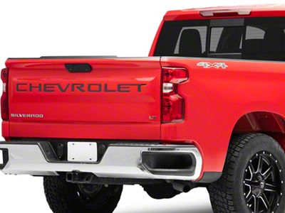 Putco Black Platinum Tailgate Insert Letters (19-25 Silverado 1500)