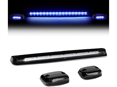 5-Piece Smoke Cab Roof Lights With Xenon White LEDs For 1988-2002 Chevy/GMC C/K Pickups