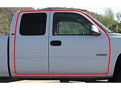 Body Mounted Door Weatherstrip Seal; Passenger Side (00-06 Silverado 1500 Extended Cab)