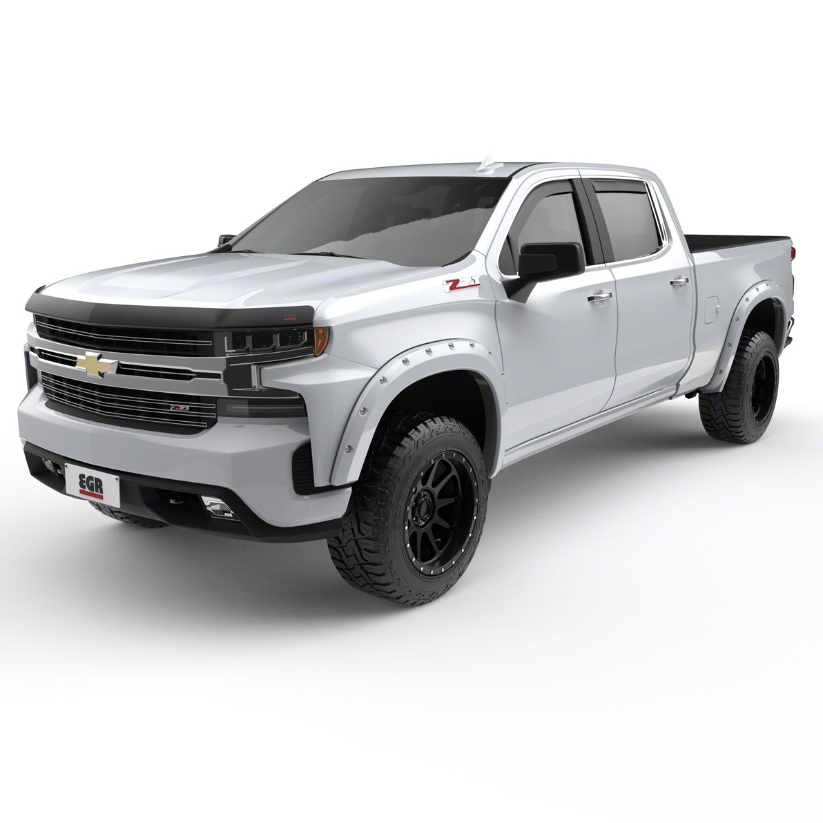 EGR Silverado 1500 BoltOn Style Fender Flares; Summit White 791694GAZ