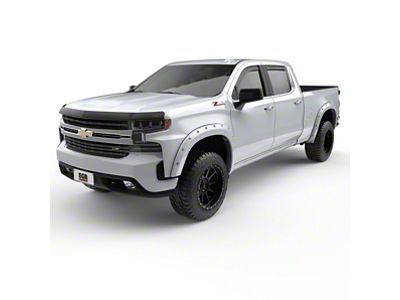 EGR Bolt-On Style Fender Flares; Summit White (19-21 Silverado 1500 w/ 5.80-Foot & 6.50-Foot Standard Box)