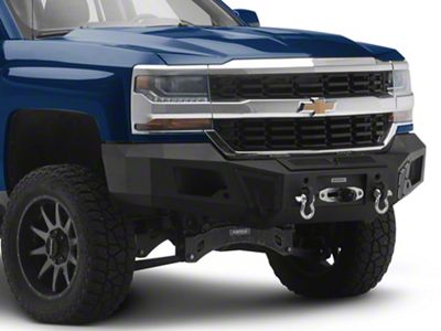 Go Rhino BR6 Winch-Ready Front Bumper; Textured Black (16-18 Silverado 1500)