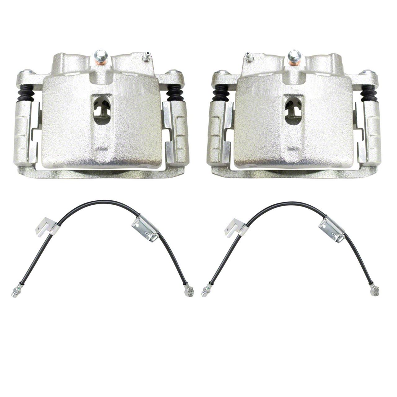 thumbnail image 2 of Right Front Disc Brake Caliper W/ Bracket – For Chevy Silverado 1500, GMC Sierra, Tahoe, Suburban (2005-2008) – AM Autoparts 10-Year Warranty 2 of 6