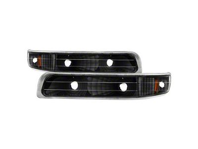 Bumper Lights; Black (99-02 Silverado 1500)