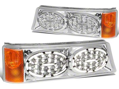 Bumper Lights; Chrome (03-06 Silverado 1500)