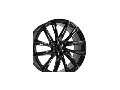 CA90 Gloss Black 6-Lug Wheel; 26x10; 28mm Offset (19-26 Silverado 1500)