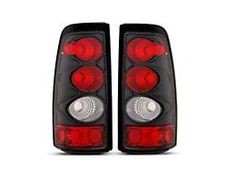Raxiom Axial Series Tail Lights; Carbon Fiber Housing; Red/Clear Lens (03-06 Silverado 1500 Fleetside)