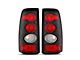 Raxiom Axial Series Tail Lights; Carbon Fiber Housing; Red/Clear Lens (03-06 Silverado 1500 Fleetside)