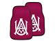 Carpet Front Floor Mats with Alabama Agricultural and Mechanical University Logo; Maroon (Universal; Some Adaptation May Be Required)