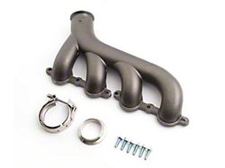 Cast Iron Exhaust Manifold with V-Band Clamp; Passenger Side; Raw (02-12 V8 Silverado 1500)