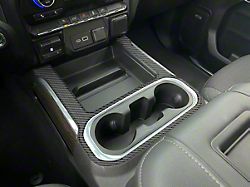 Center Console Accent Trim; Domed Carbon Fiber (19-21 Silverado; 2022 Silverado 1500 LTD)