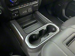 Center Console Accent Trim; Domed Carbon Fiber (19-24 Silverado 1500)