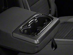 Center Console Cup Holder Accent Trim Only; Domed Carbon Fiber (19-21 Silverado; 2022 Silverado 1500 LTD)