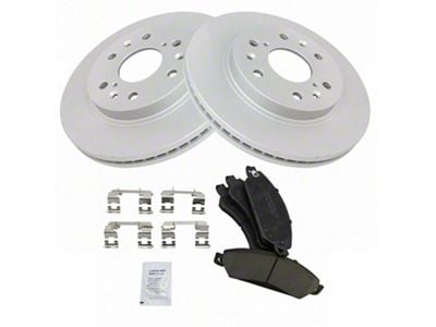 Ceramic 6-Lug Brake Rotor and Pad Kit; Front (05-06 Silverado 1500 w/ Rear Drum Brakes)